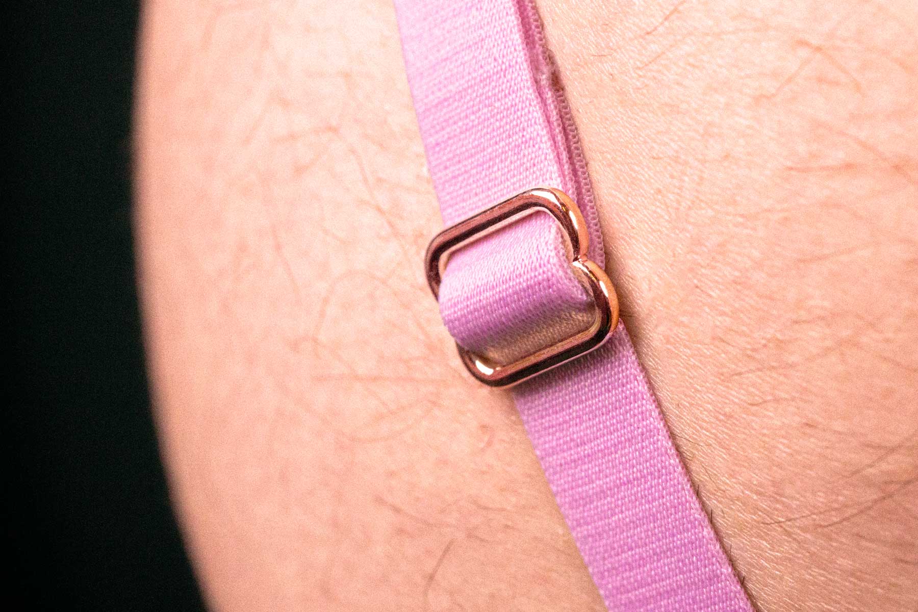 14K Rose Gold Slider on the Taffy Virtue Strap