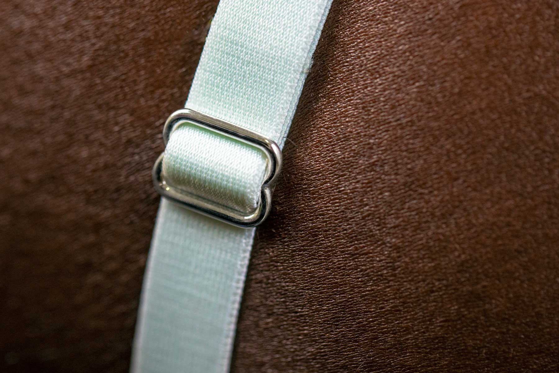 Platinum Slider on the Mint Virtue Strap