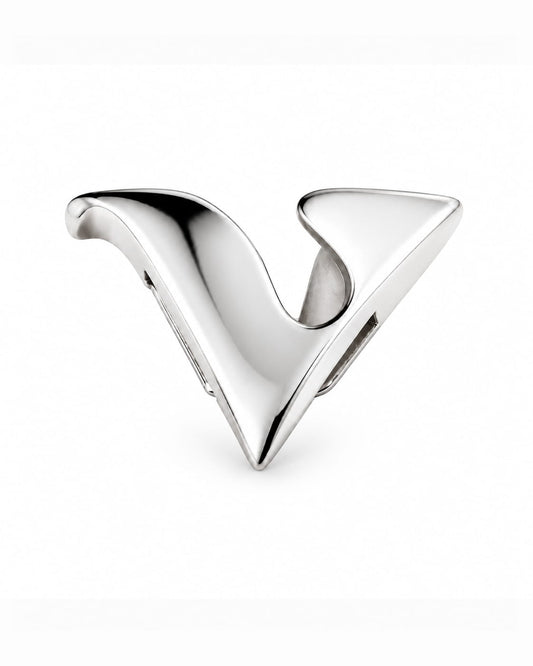 14K White Gold VBuckle