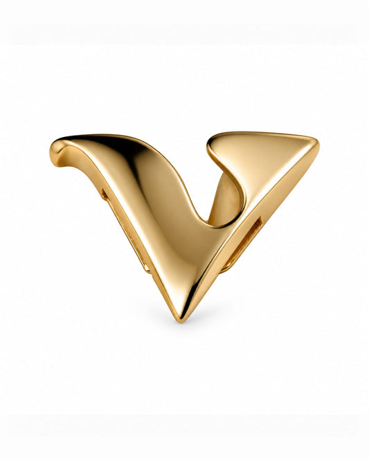14K Yellow Gold VBuckle