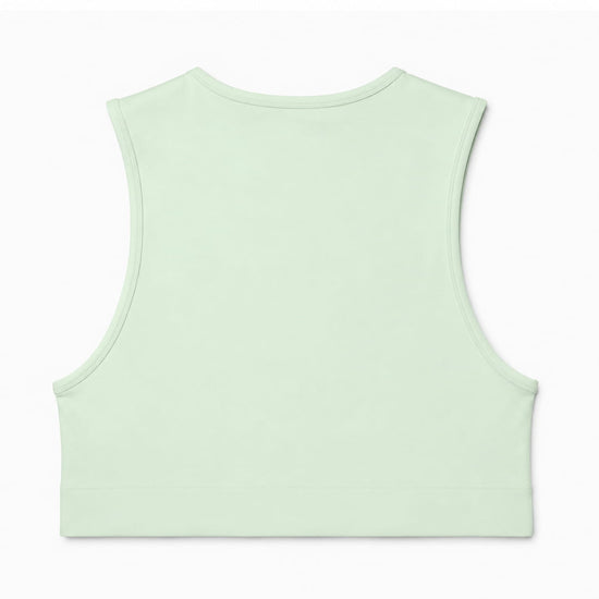 Mint Mini Crop Top, back product view — Color: Mint