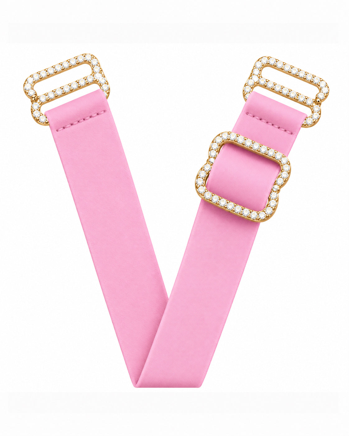Diamond-lined 14K Yellow Gold VStraps