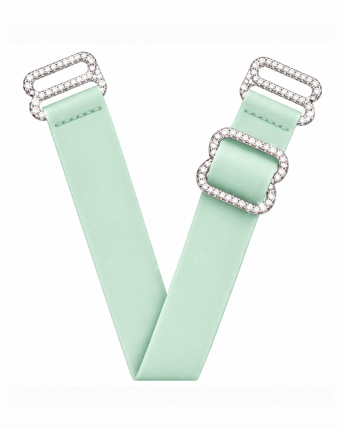 Diamond-lined Platinum VStraps
