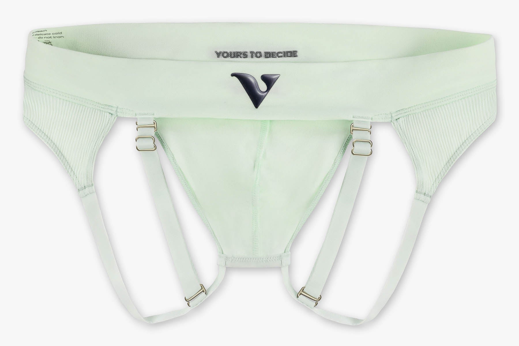 Correas color menta con herrajes de oro blanco