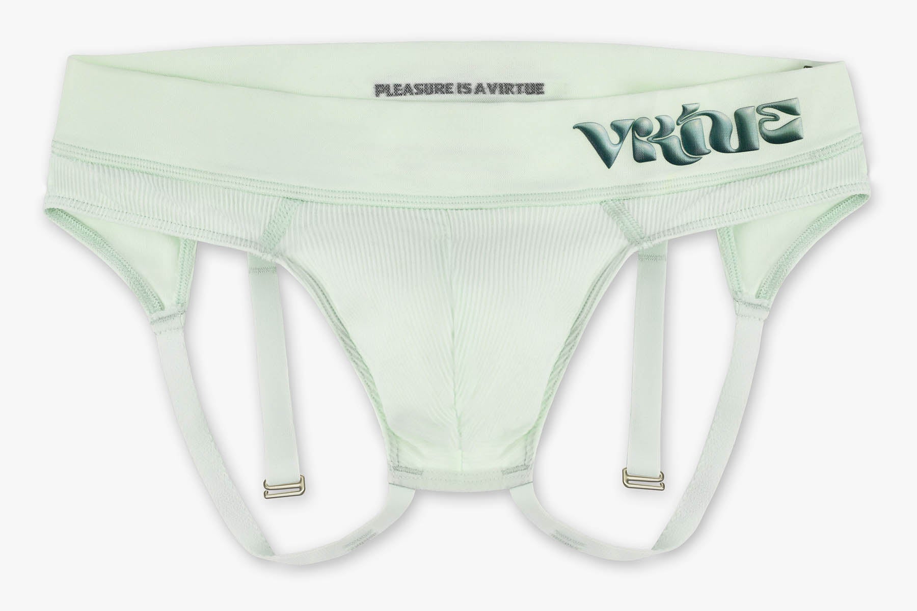 Correas color menta con herrajes de oro blanco