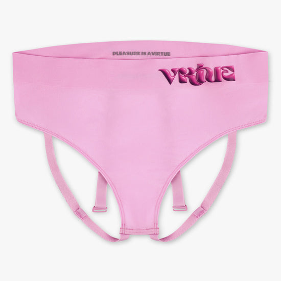 Women’s taffy Sculpt Jockstrap Brief, front product view — Color: Taffy